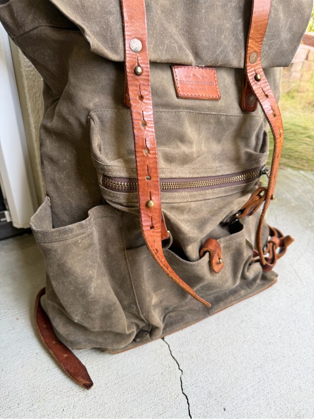 Bradley Mountain The Wilder Bag-Field Tan Incredible Waxed Canvas bag Backpack - Picture 7 of 16